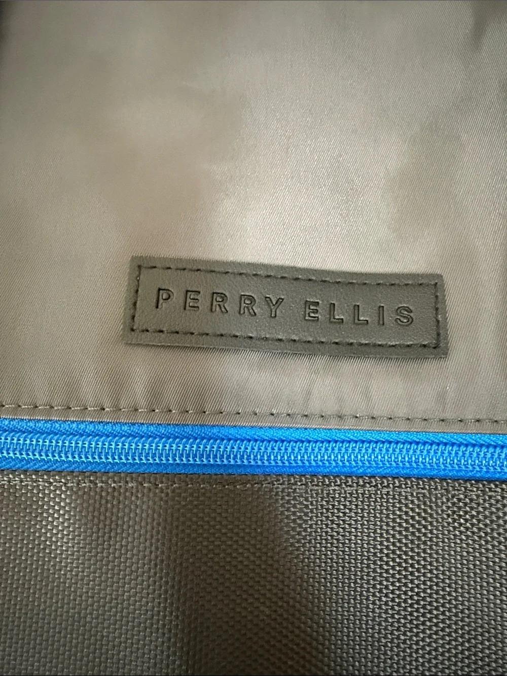 Perry Ellis Duffel Bag with Blue Zip Accent - NWT